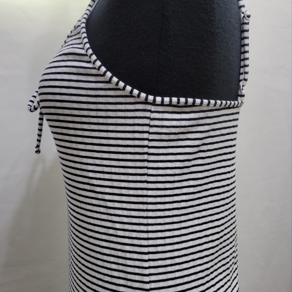 NWOT Navy Striped Adjustable Straps Sundress - Picture 5 of 11